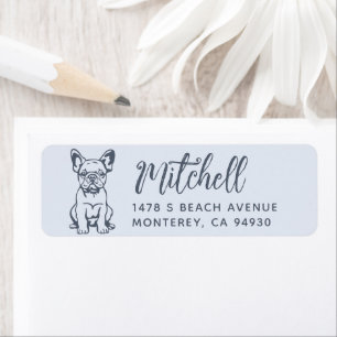 French Bulldog Owner Return Address Dog Owner labe