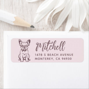 French Bulldog Owner Return Address Dog Owner labe