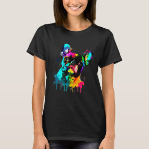 French Bulldog Paint Splatter Frenchie  Splatter T-Shirt