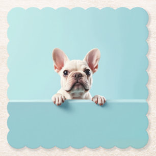 French Bulldog Paper Coaster