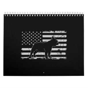 French Bulldog Patriotic Dog Lover Gifts Calendar
