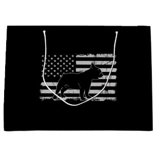 French Bulldog Patriotic Dog Lover Gifts Large Gift Bag