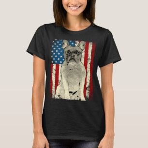 French Bulldog Patriotic USA Flag for Frenchie Own T-Shirt