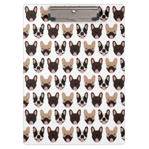 French Bulldog Pattern Clipboard