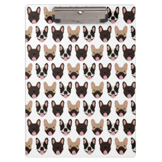 French Bulldog Pattern Clipboard
