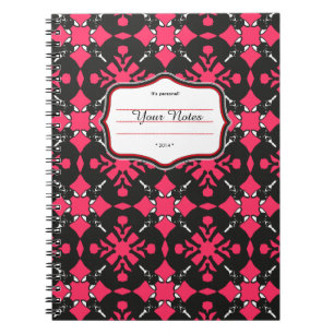 French Bulldog pattern Spiral Notebook
