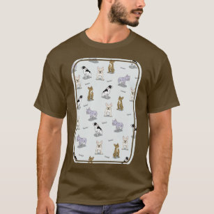 French Bulldog pattern T-Shirt
