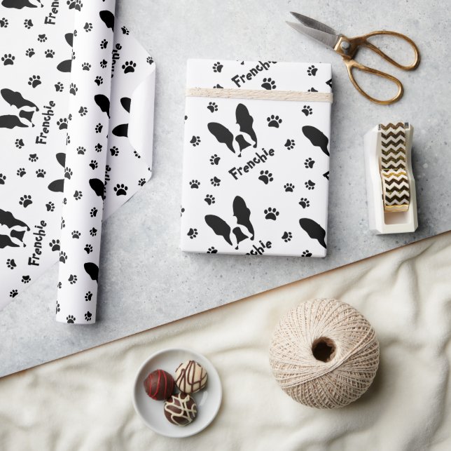 French bulldog pattern wrapping paper (Crafts)