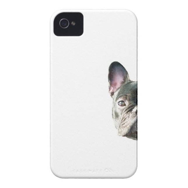 French Bulldog 'peeking' cell phone case (Back)