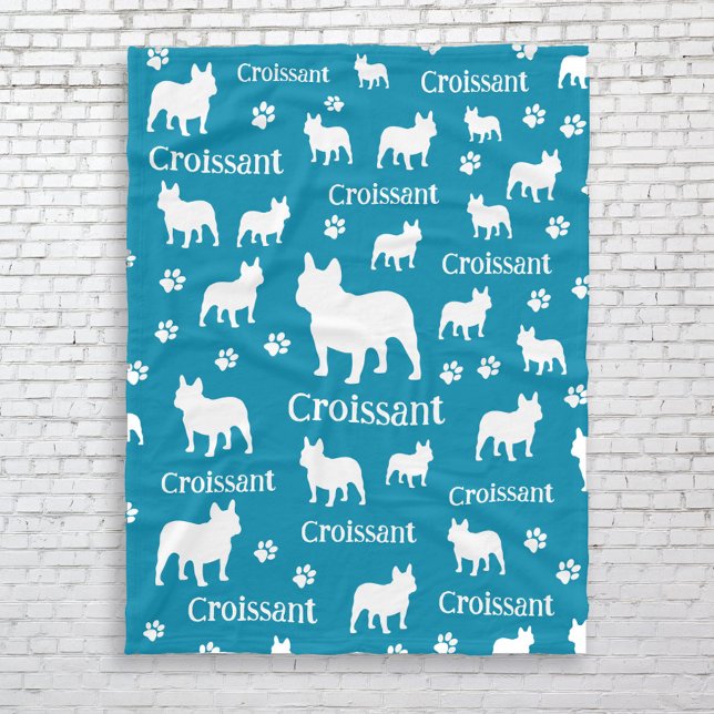 French Bulldog Personalised Dog Blanket Frenchie  (Personalized blanket for Frenchie Dog Moms)