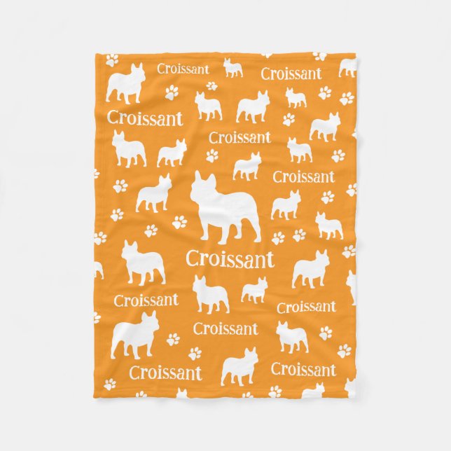 French Bulldog Personalised Dog Blanket Frenchie  (Front)