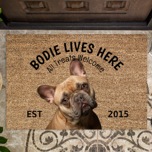 French Bulldog Personalised Dog Lover Doormat