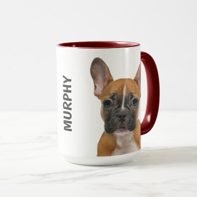 French Bulldog Personalised  Mug (Front Right)