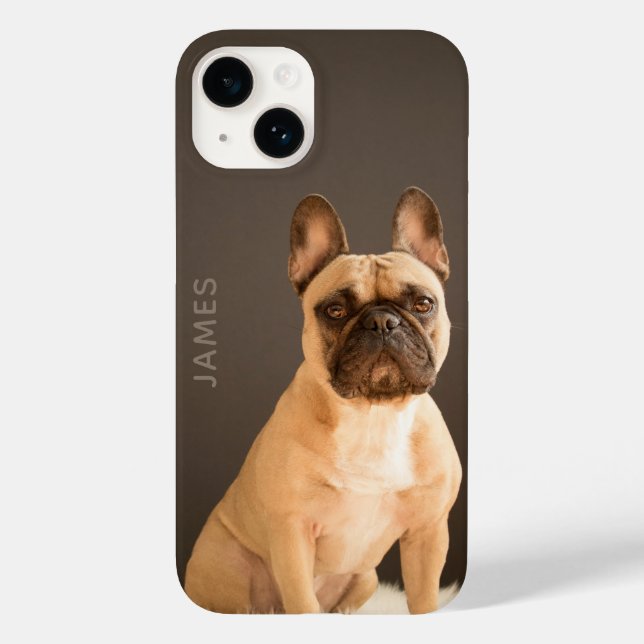 French Bulldog Personalised Name | Dog Case-Mate iPhone Case (Back)