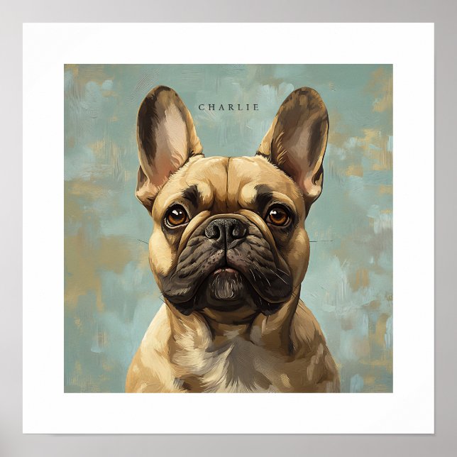 French Bulldog Personalised Print (Front)
