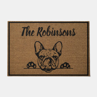 French Bulldog Personalised Welcome Mat Doormat