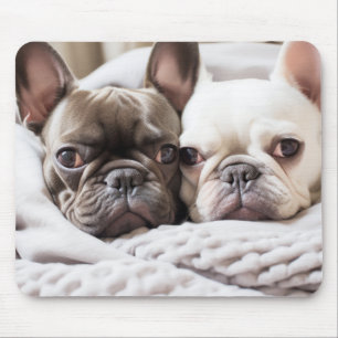 French Bulldog Pet Animal Beauty Warm Cuddle Peace Mouse Pad