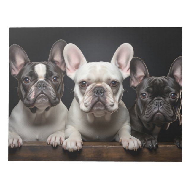 French Bulldog Pet Animal Portrait Nature Beauty Notepad (Front)