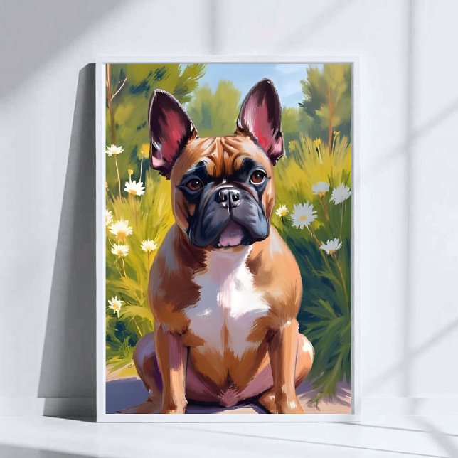 French Bulldog Pet Painting Dog Art Poster (Creator Uploaded)
