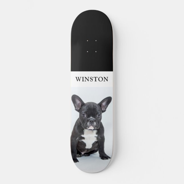 French Bulldog Pet Photo Skateboard (Front)
