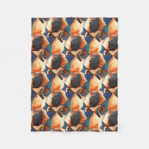 French Bulldog Pet Portrait Fleece Blanket