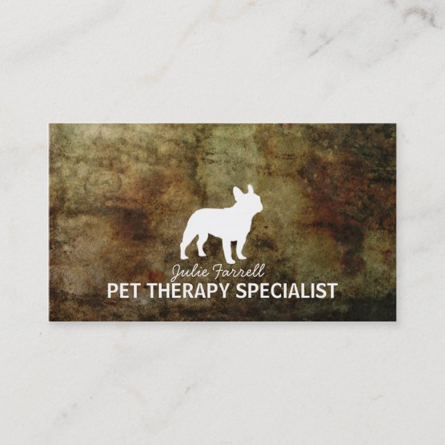 French Bulldog Pet Realated Business Card (Front)