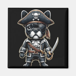 French Bulldog Pirate Dog Halloween Party Magnet