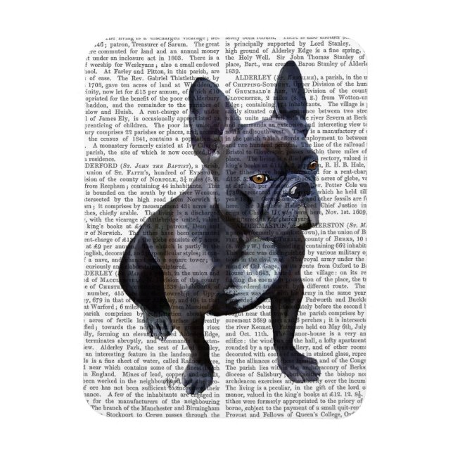 French Bulldog Plain Magnet (Vertical)