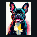 French Bulldog Pop Art– Bold Retro Comic Style Poster<br><div class="desc">Bring a burst of joy and colour into your space with this playful French Bulldog Pop Art Poster. Inspired by the bold, eye-catching style of 1960s pop art legends, this design transforms the loveable Frenchie into a vibrant work of art. Every detail — from the thick black outlines to the...</div>