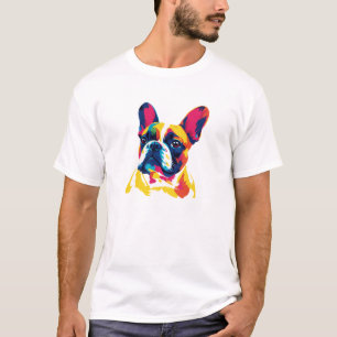 French Bulldog Portrait Illustration Watercolour T-Shirt