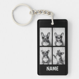 French Bulldog Portrait Key Ring
