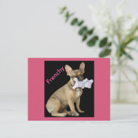 French Bulldog postcard