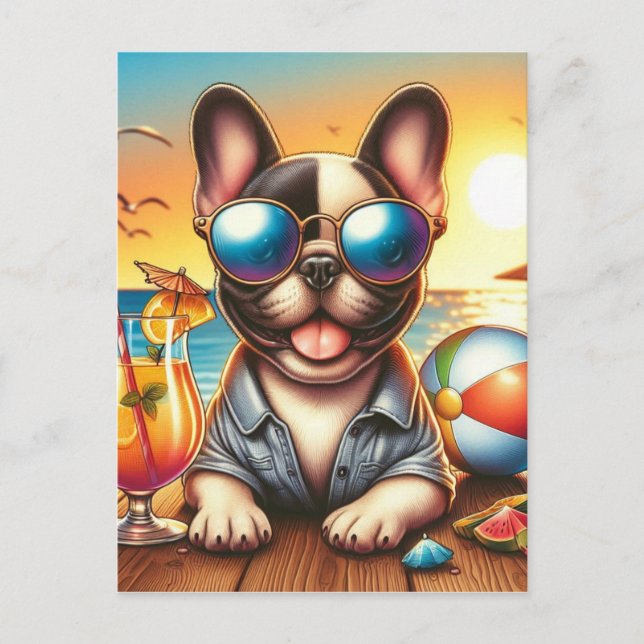 French Bulldog Postcard (Front)