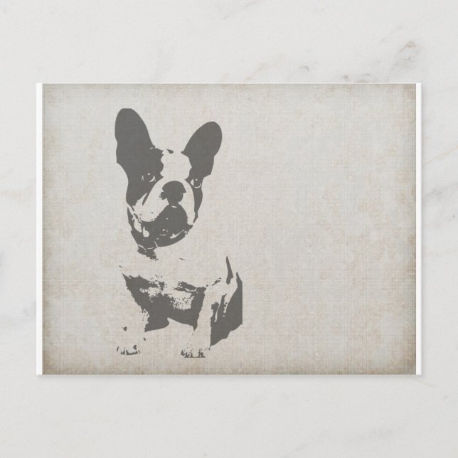 French Bulldog Postcard (Front)
