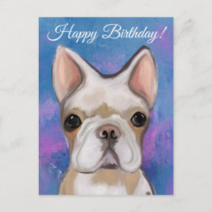FRENCH BULLDOG POSTCARD