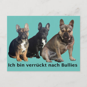 French Bulldog postcard