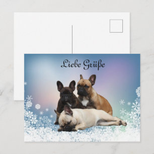 French Bulldog postcard