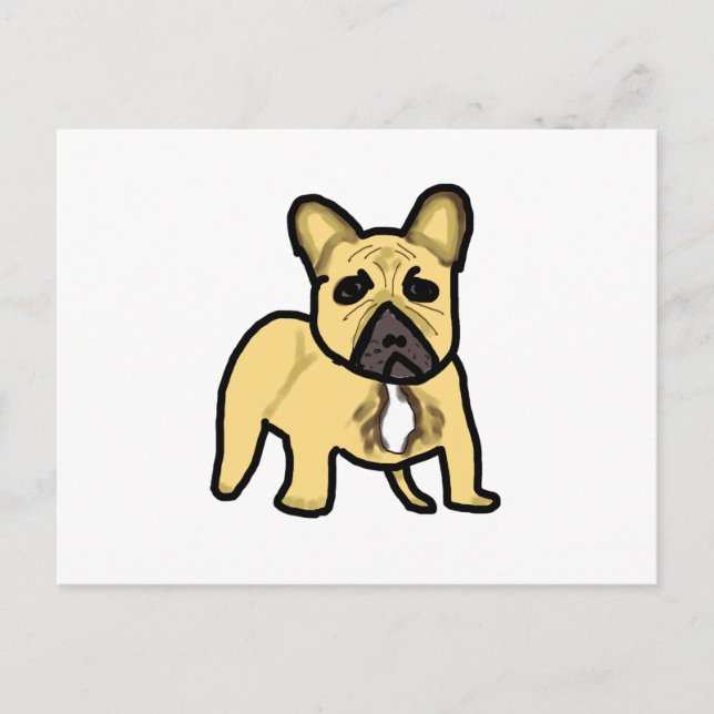 French Bulldog Postcard (Front)