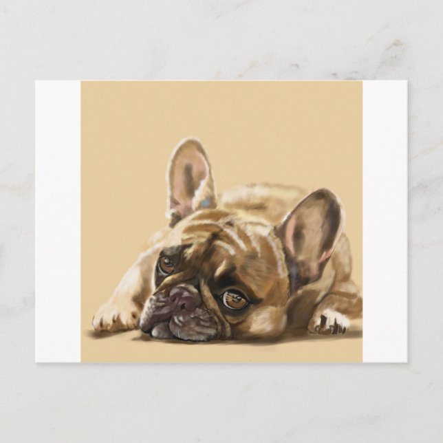 French Bulldog Postcard (Front)