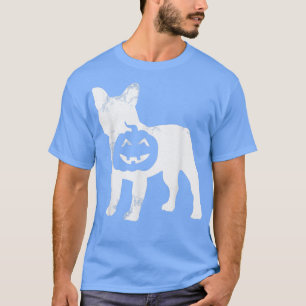 French Bulldog Pumpkin Lazy Halloween Costume Cute T-Shirt