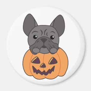 French Bulldog Pumpkin Sweet Dogs Happy Halloween Magnet