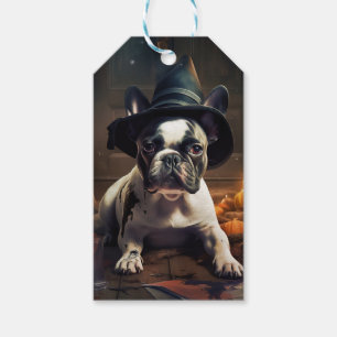 French Bulldog Pumpkins Halloween Scary Gift Tags