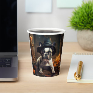 French Bulldog Pumpkins Halloween Scary Paper Cups