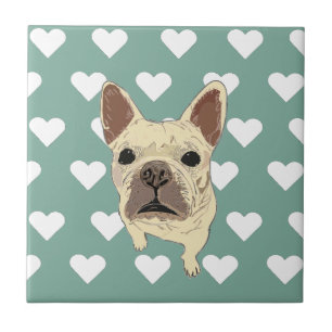 French Bulldog pup Tile