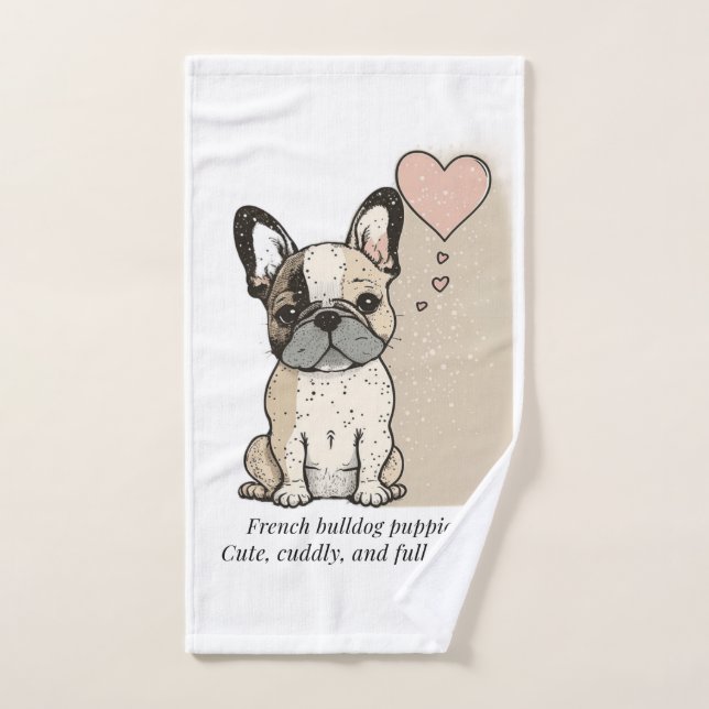 French bulldog puppies - Cute and full of Love Hand Towel (Hand Towel)