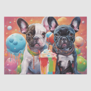 French Bulldog Puppies , Milkshake Tissue Paper