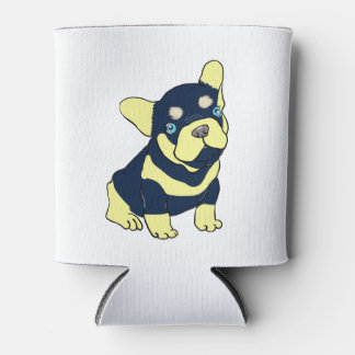 French Bulldog Puppy Cartoon Can Cooler