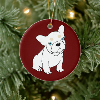 French Bulldog Puppy Cartoon Ornament