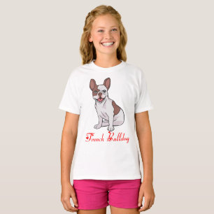 French Bulldog Puppy Dog Cartoon Girls T-Shirt