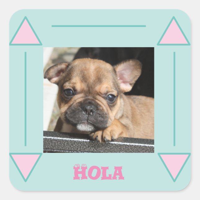 French Bulldog Puppy French Bulldog Square Sticker (Front)